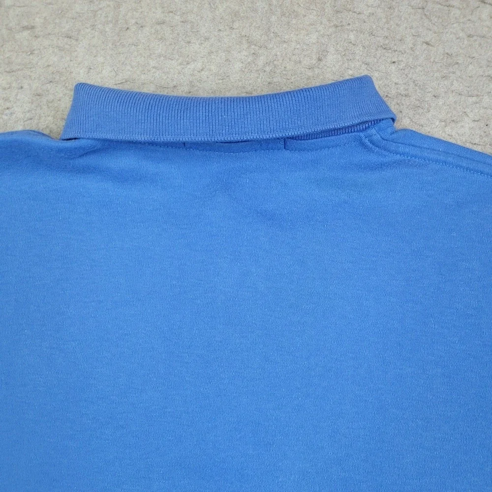 Vintage Polo Ralph Lauren Shirt Mens M Blue Short Sleeve Golf Logo USA‎